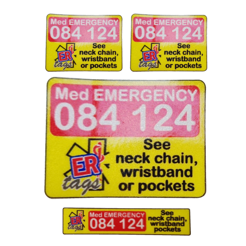 Medical Emergency Helmet Stickers